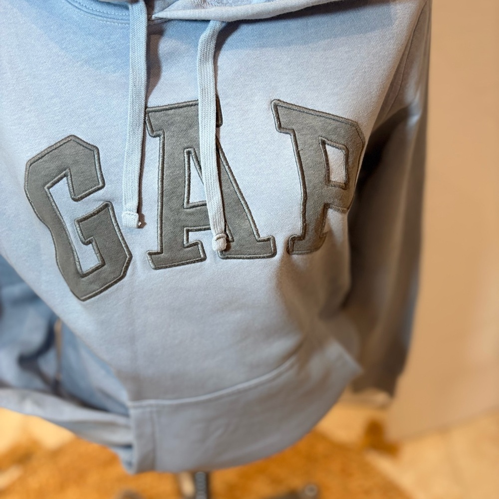 GAP Light Blue Hoodie with Logo set pants and hoodie